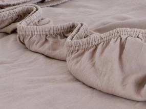 XPOSE® Jersey plachta Exclusive - kávová 200x220 cm