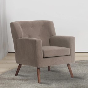 Sedačka Kioni látka cord - tmavohnedá