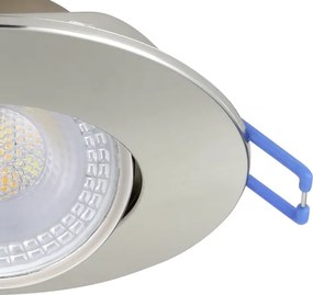 Eglo 300196 - SADA 10× LED podhľadových svietidiel GEDREZ LED/4,9 W/230 V, priemer 9 cm, chróm