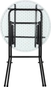 Cateringový skladací barový stôl STABLE 72 cm biely