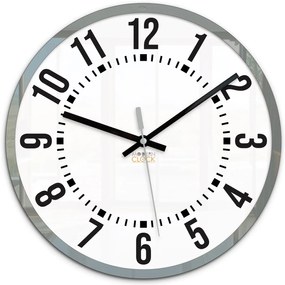 Nástěnné hodiny Oskar 30 cm bílé/šedé