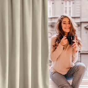 ZATEMŇOVACÍ ZÁVES NA PÁSKE ROSA 140X270 CM BÉŽOVÁ