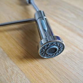 Gamma Spiral, stojanková drezová batéria s elastickou výlevkou, chrómová, GMA-BSL-CH