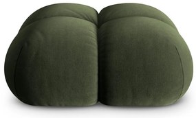 Zelená zamatová podnožka Loretto – Cosmopolitan Design