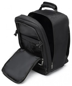 Konofactory Čierny odolný batoh do lietadla "Transporter" - M (35l)