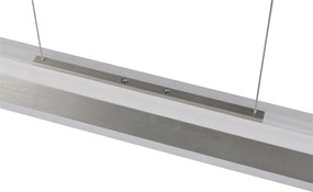 LED závesné svietidlo v matne striebornej farbe s kovovým tienidlom Arcola – Trio