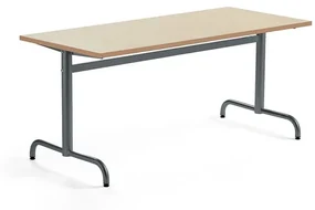 Stôl PLURAL, 1600x700x720 mm, linoleum - béžová, antracit