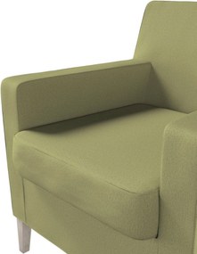 Poťah na kreslo Karlstad farba produktu zelená látka lesklá, zamatová