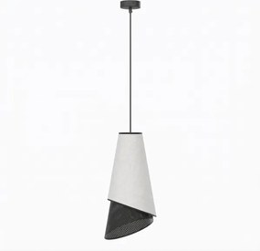 Luster na lanku MODA 1xE27/15W/230V sivá/čierna