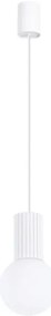 Sollux SL.1709 - Luster na lanku HALO 1xG9/8W/230V pr. 12 cm biela