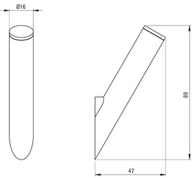 Deante Silia, 1-háčik na uteráky, biela matná, DEA-ADI_A111