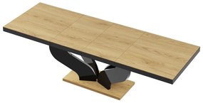 Luxusný rozkladací jedálenský stôl VIVA dub