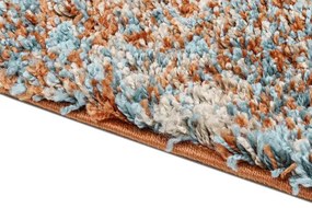 Koberce Breno Kusový koberec ENJOY SHAGGY 4500 Terra, oranžová, viacfarebná,80 x 250 cm