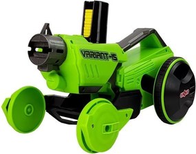 LEAN Toys Odpaľovacia pištoľ 2 v 1 na diaľkové ovládanie Penové disky Zelená