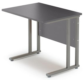Prídavný kancelársky pracovný stôl FLEXUS, 800x600 mm, šedá