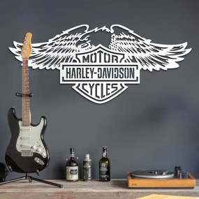 DUBLEZ | Drevený obraz - Logo Harley Davidson | Obraz