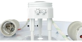 Stropné svietidlo s pohybovým senzorom MANA 2xE27/40W/230V priemer 30 cm biele