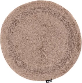 Kúpeľňový koberček Javo Cotton sépiový kruh