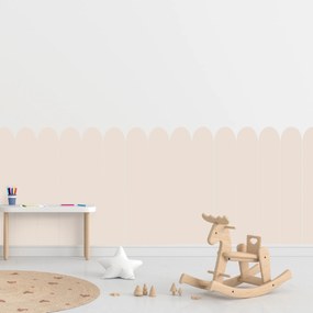 PIPPER. Textilná samolepiaca tapeta - Oblúk - Hnedá farba Farba: Bledá, Veľkosť: 100 cm