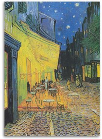 Gario Obraz na plátne Terasa kaviarne v noci - Vincent van Gogh reprodukcie Rozmery: 60 x 90 cm