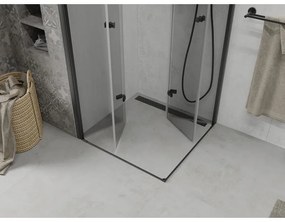 Mexen Lima Duo sprchovací kút 80 x 80 cm, 6mm číre sklo-čierny profil, 856-080-080-70-00-02