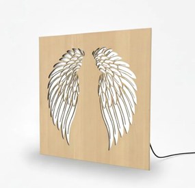 LED drevený obraz – Anjelske krídla | Podsvietená nástenná dekorácia od | SENTOP LED0501