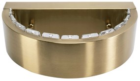 Toolight Toolight, LED nástenné krištáľové svietidlo APP1509-CP, zlatá matná, OSW-06792