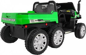 Ramiz Farmárske nákladné auto pre 2 deti Zelené + 4x4 + Diaľkové ovládanie + Kiper + LED Audio