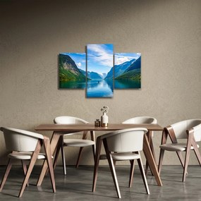 Obraz - Jazero Lovatnet (90x60 cm)