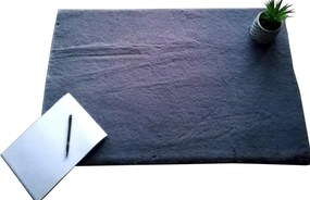 Kusový koberec RABBIT DELUXE - šedý - imitácia králičie kožušiny