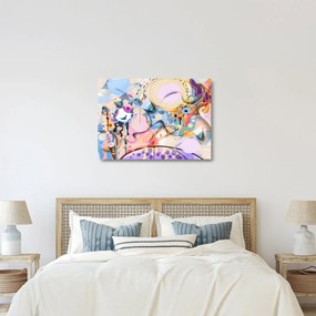 Sklenený obraz - Rozprávková abstrakcia (70x50 cm)