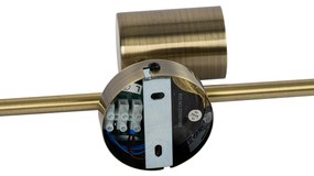 Moderný reflektor bronzový sklápací 3-svetlo - Jeana