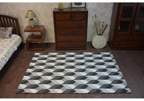 Kusový koberec Kvadrat sivý 140x200cm