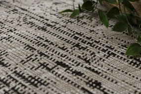 Koberec SIZAL FLOORLUX 20211 strieborný / čierny