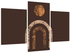 Obraz - Oranžové oblúky N⁰1 (90x60 cm)