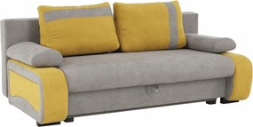 Pohovka trojsedačka Bralda (žltá sivá)