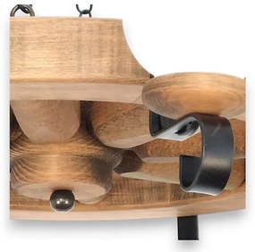 Brilagi - Luster na reťazi ROATA 8xE14/40W/230V buk