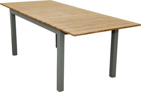 Doppler EXPERT WOOD - záhradný rozkladací hliníkový stôl 150/210 x 90 x 75 cm - 2. akosť (N593)