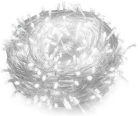 Vianočné svetielka LED záclona studená biela 200 LED