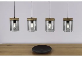 Spot-Light 161859151 - Luster na lanku MONSUN 1xE27/60W/230V borovica