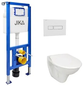 Cenovo zvýhodnený závesný WC set Jika do ľahkých stien / predstenová montáž + WC Jika Nila KMPLJIKAS, 1 ks
