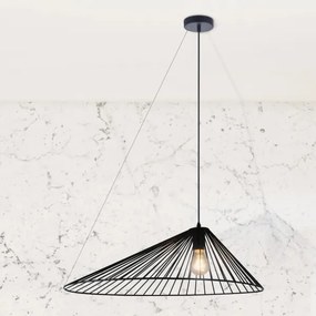 Luster na lanku AURORA 1xE27/20W/230V pr. 60 cm čierna