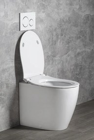 Isvea Isvea, SENTIMENTI WC misa stojaca, Rimless, 36x55cm spodný/zadný odpad, biela, 10SM10004SV