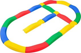 LEAN Toys Senzorická dráha balančné dosky 16 ks protišmykové spoje