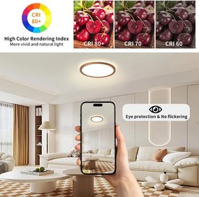 Brilagi - LED kúpeľňové stropné svietidlo ULTRA SLIM LED/12W/230V priemer 22,5 cm ružové zlato IP54