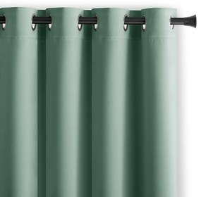 AmeliaHome Záves Blackout EYELETS mentolová, 140 x 245 cm