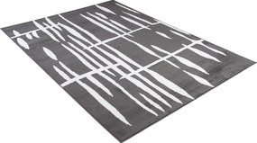 TA Koberec T967A TMAVO SIVÁ LACNÁ PP CRM Rozmer: 300x400 cm