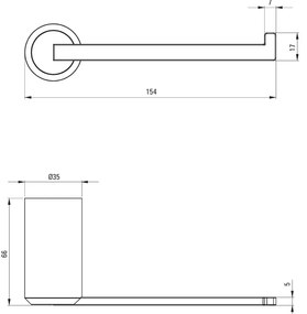 Deante Arnika, nástenný držiak WC papiera, grafitová, DEA-ADA_D211