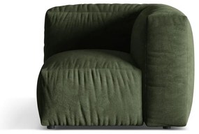 Zelený zamatový modul pohovky (variabilný) Martina – Micadoni