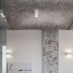 Nástenné svietidlo Quad Maxi, 1x biele kovové tienidlo